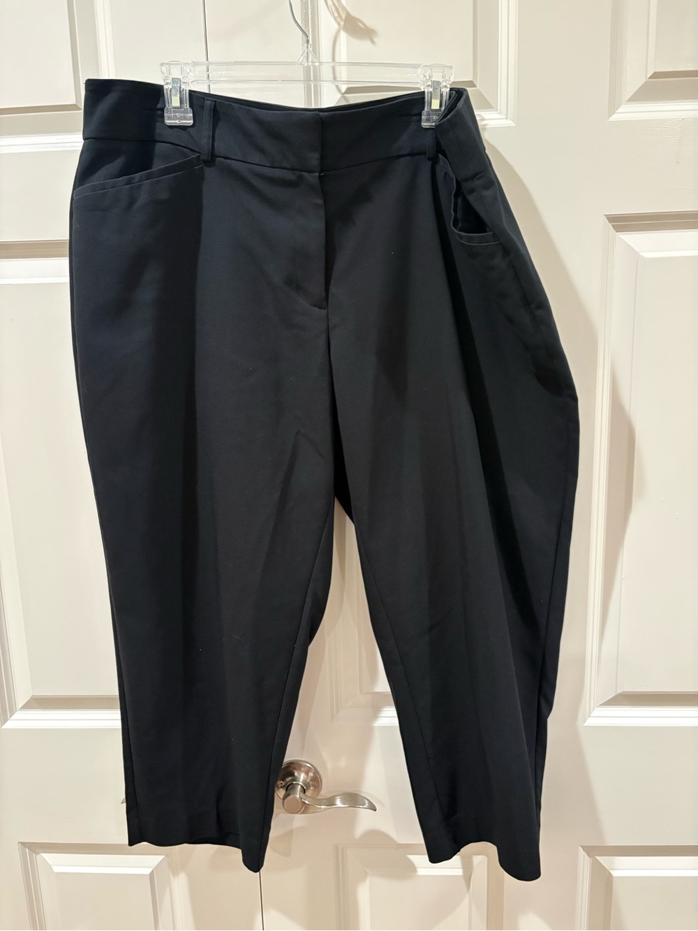 Apt. 9 Black Cropped Ponte Tailored Pants